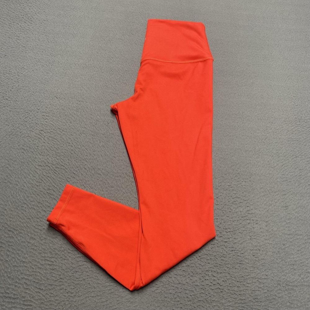 Gilly Hicks Leggings Womens Medium Orange Recharge High Rise Ankle Yoga Stretch